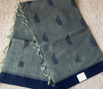 Prakruti -Sage Green with navy blue Accents