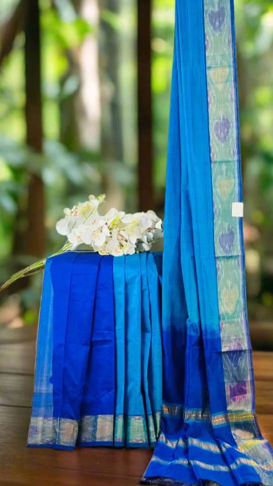 Shubra Neelam- Sky & Royal Blue Harmony Saree