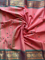 Rosewood Grace- Kanchi Cotton Saree