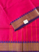 Gulabi Saree -Rani Pink Kanchi Cotton Saree