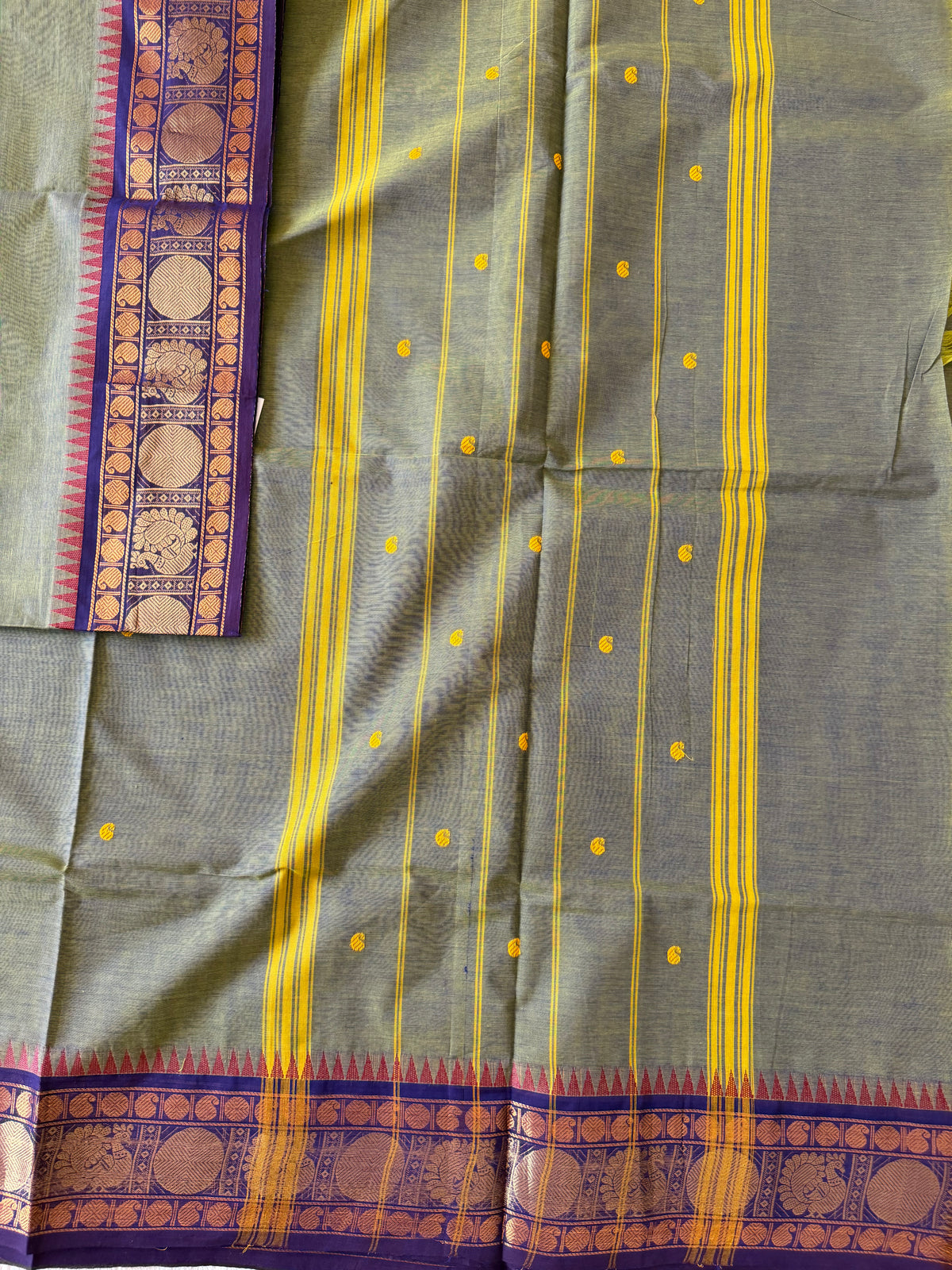 Dvandva Deepam- Kanchi Cotton Saree