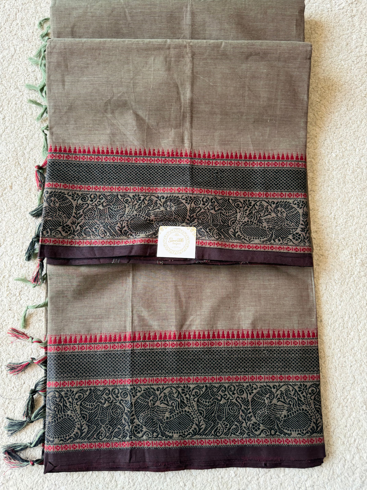 Aruna Shyama- Kanchi Cotton Saree