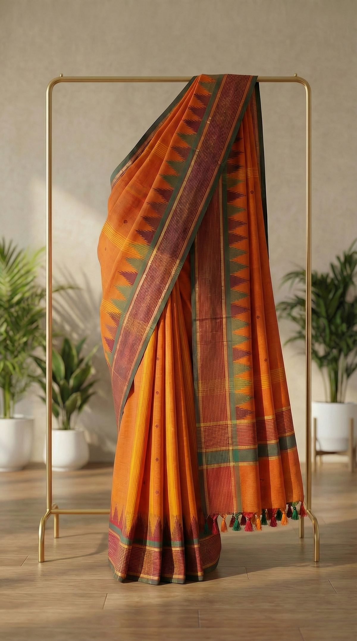 Dvandva Deepam- Kanchi Cotton Saree